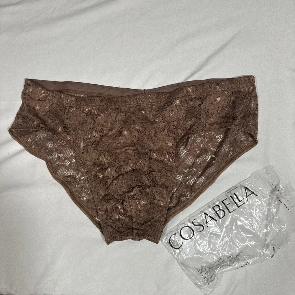 NWT Cosabella [ Mens Large ] Never Say Never Comfort Micro Brief in Brown T2243